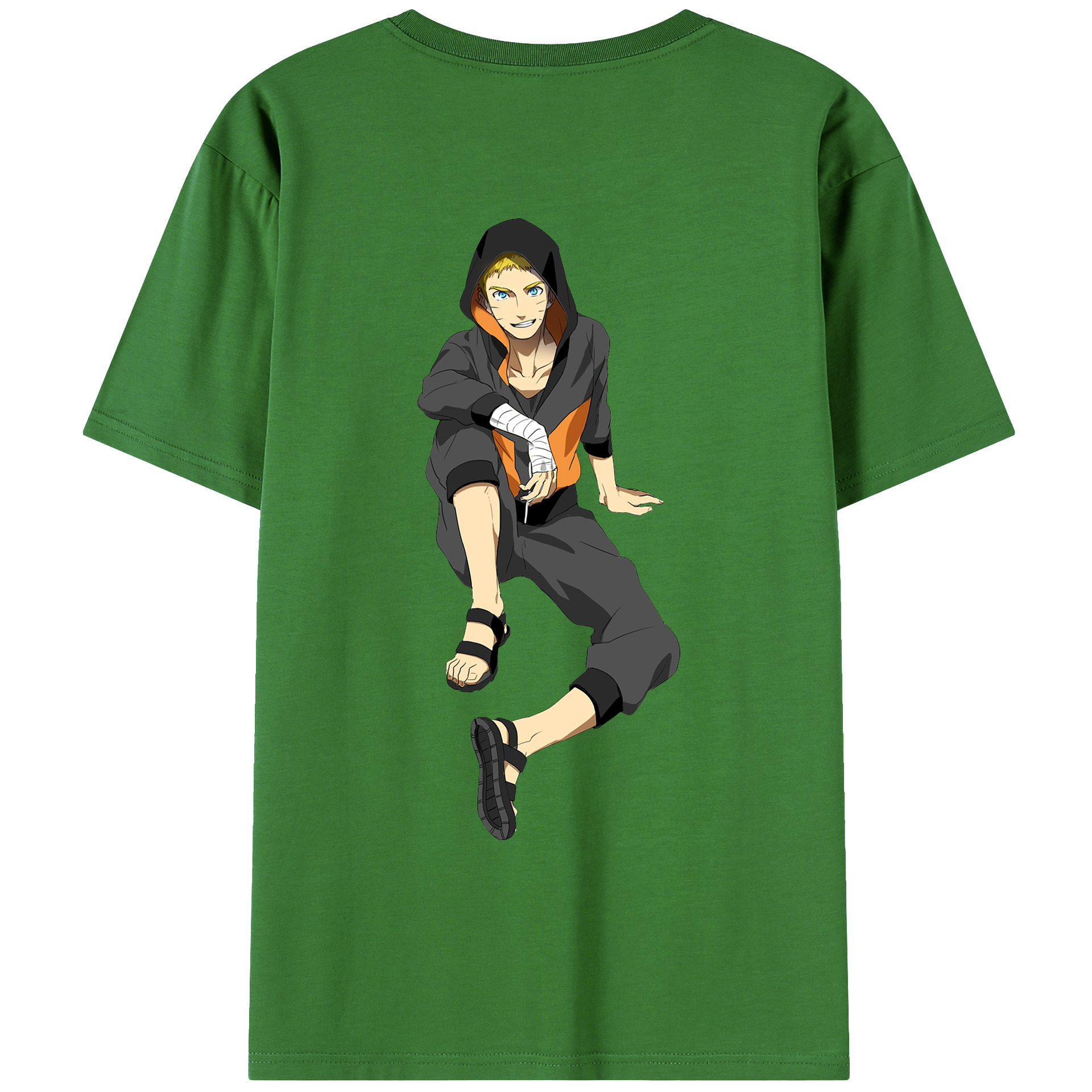 （画像用） NARUTO -ナルト- うずまき ナルト Uzumaki Naruto レディース半袖Tシャツ(バックプリント)